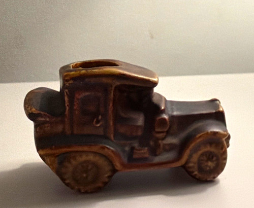 Vintage car glazed ceramic - vintage,